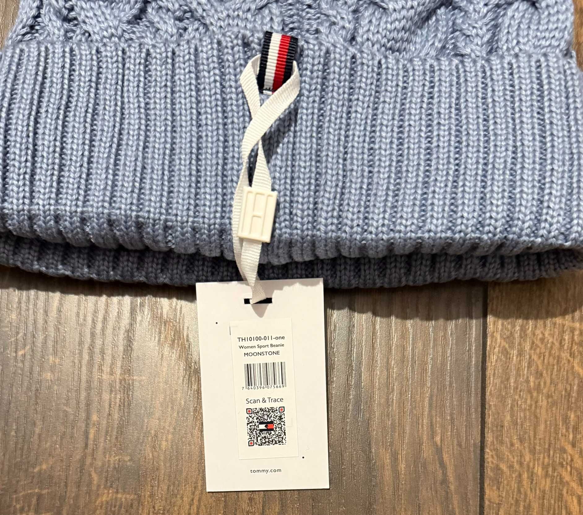 Tommy Hilfiger czapka zimowa damska Moonstone