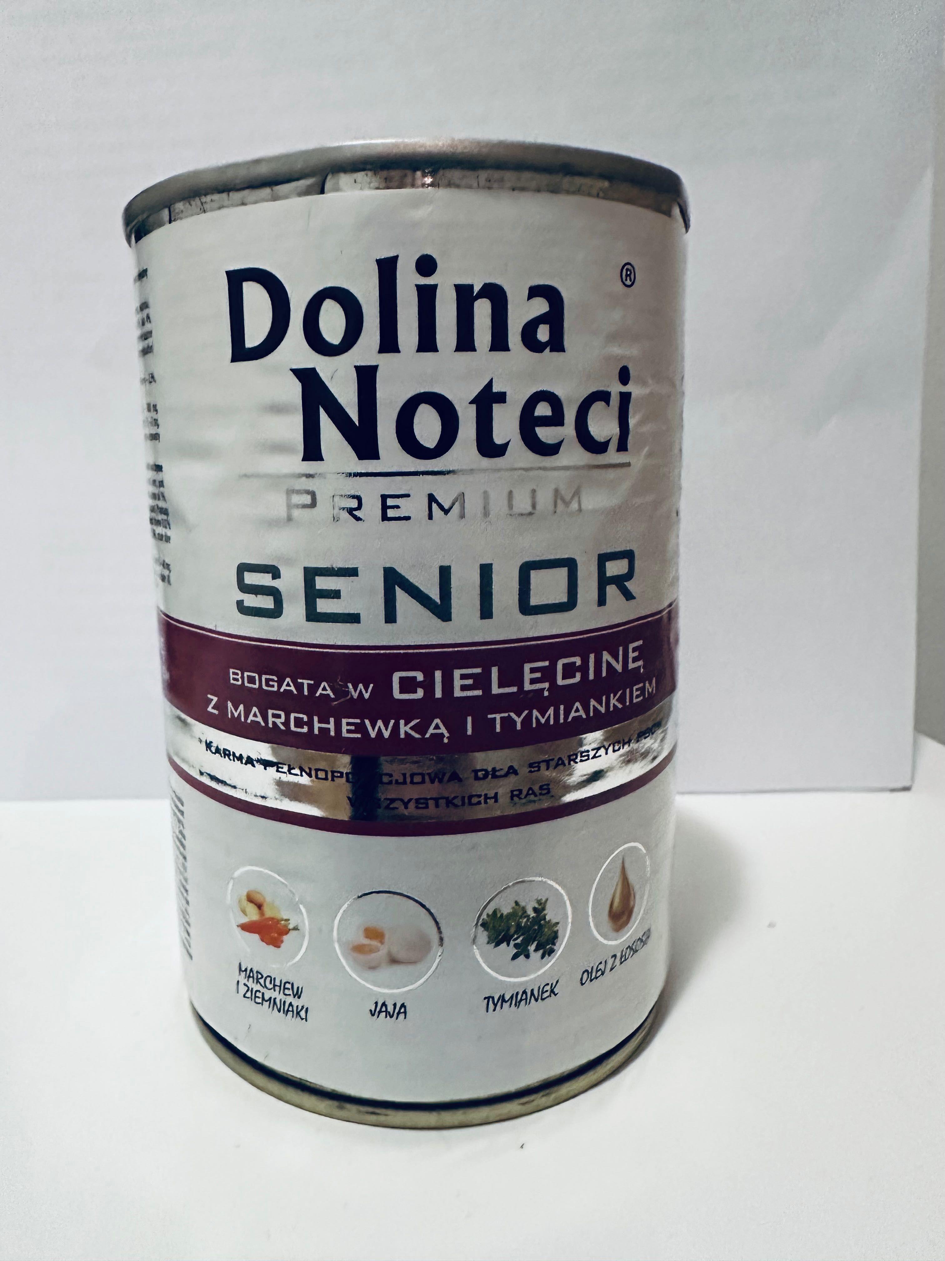 Mokra Karma Dolina Noteci Premium Senior Cielęcina z marchewką 400g