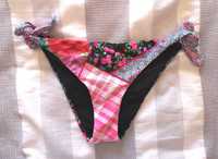 Parte de baixo de bikini rosa florido Calzedonia, tamanho S - novo