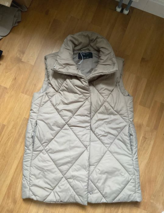 Kamizelka bezrękawnik sinsay beżowy xxs