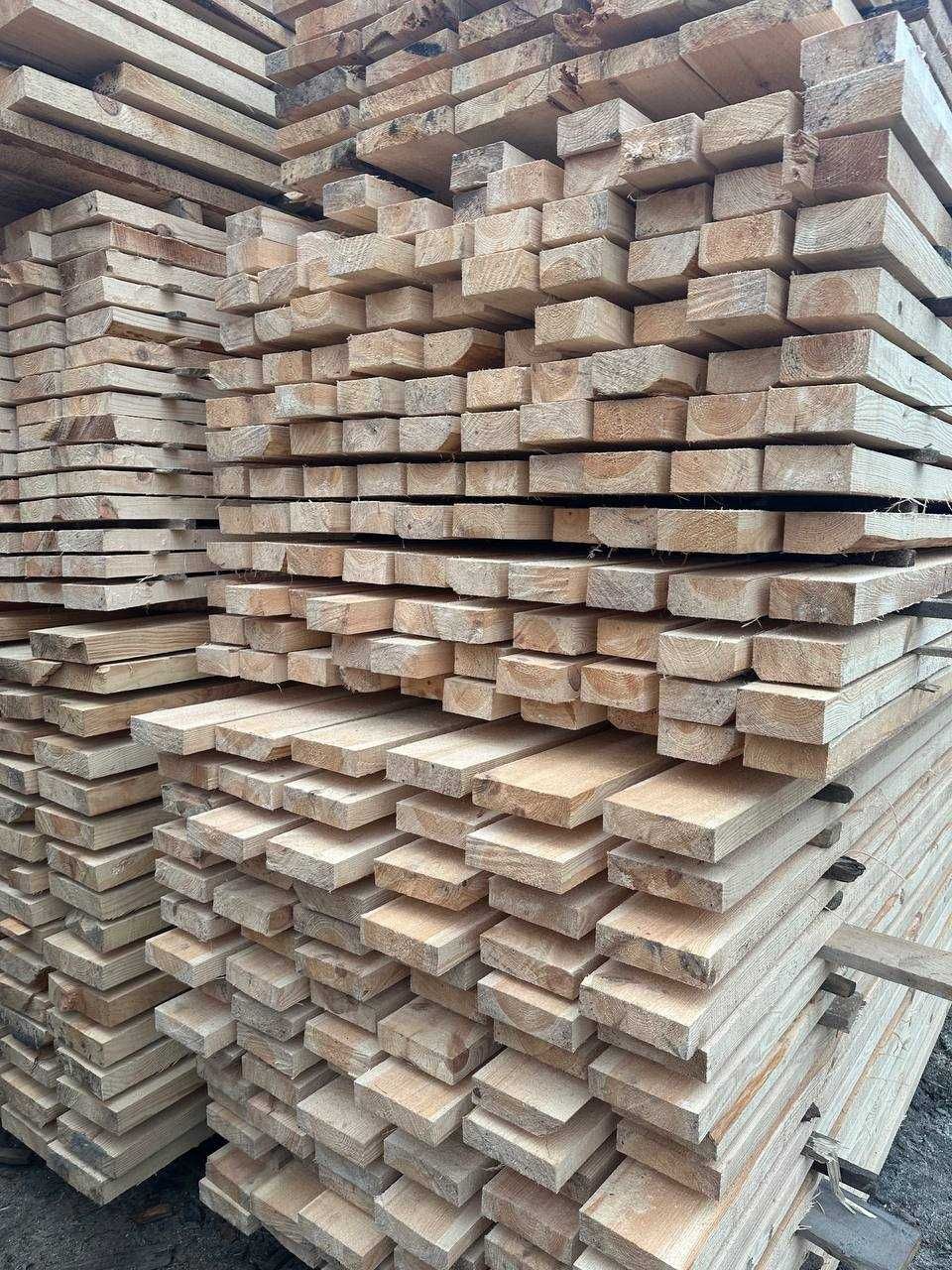Стропила 50*200*6м. Дошка брус обрізна сосна. Оперативна доставка