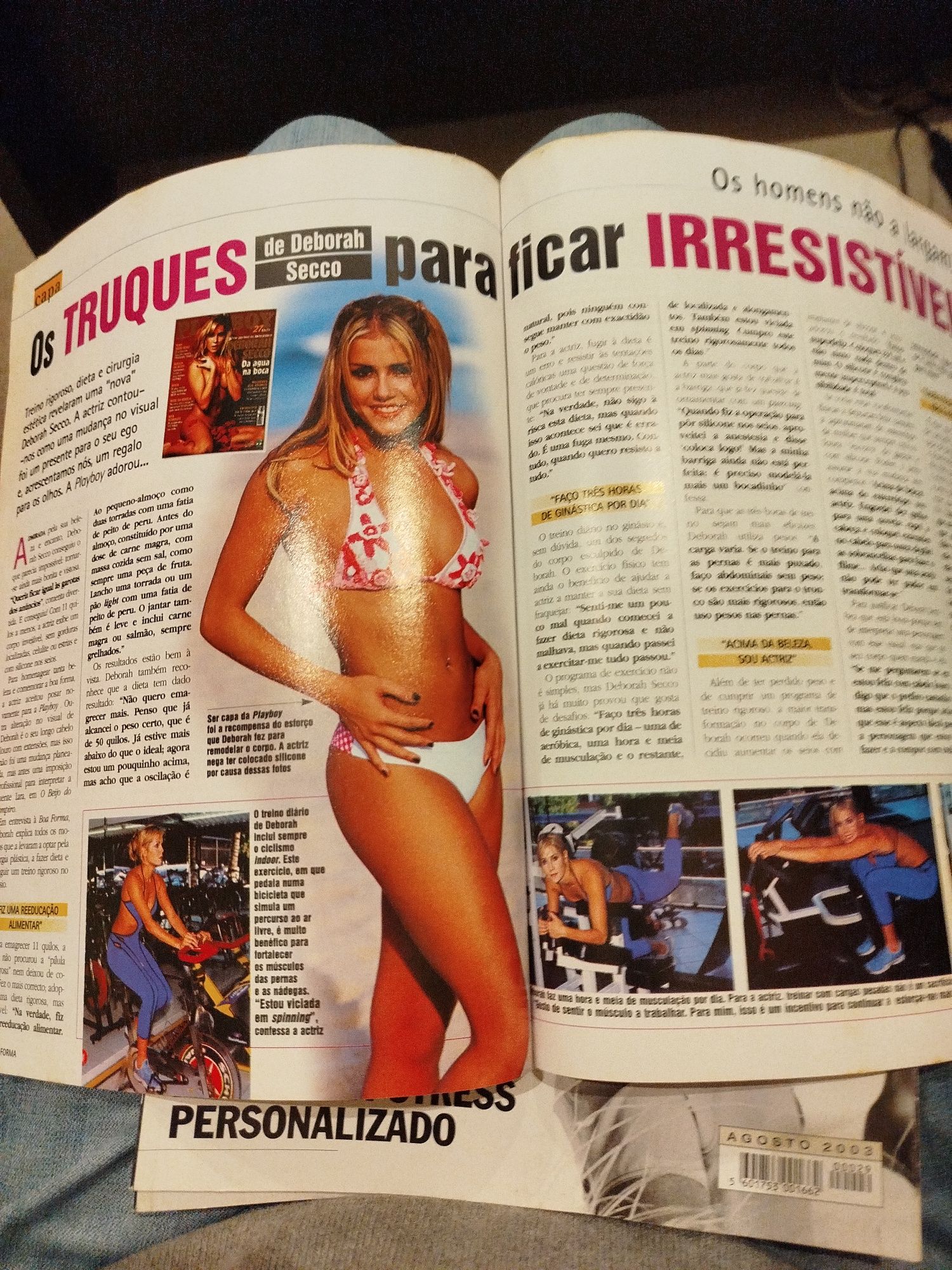 Revista rara Boa Forma com Déborah Secco