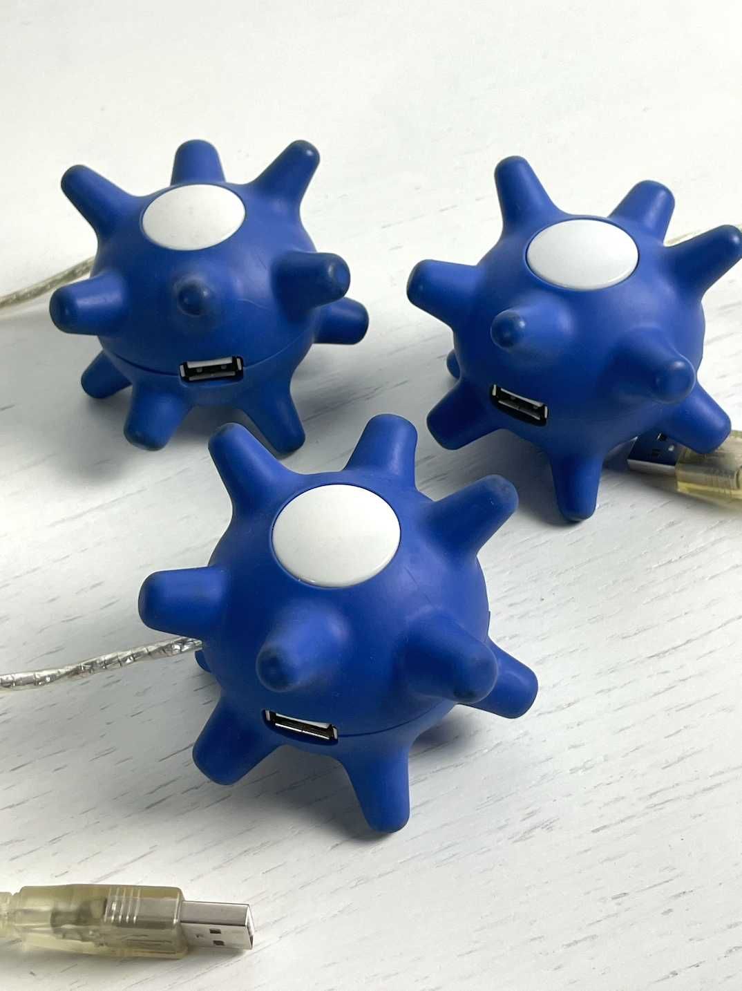 3 x Stylowy rozdzielacz USB hub USB 3 porty (2.0)