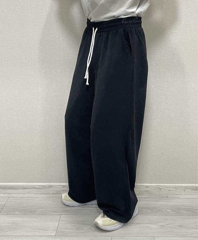 Штани спортивні широкі чорні sweatpants спортивные штаны baggy jaded
