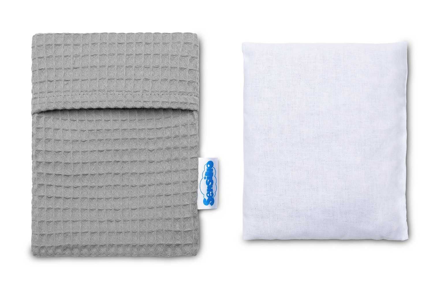 Termofor z pestek wiśni Sensillo Wafel Premium Szary