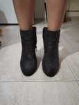 Botas camurça cinza