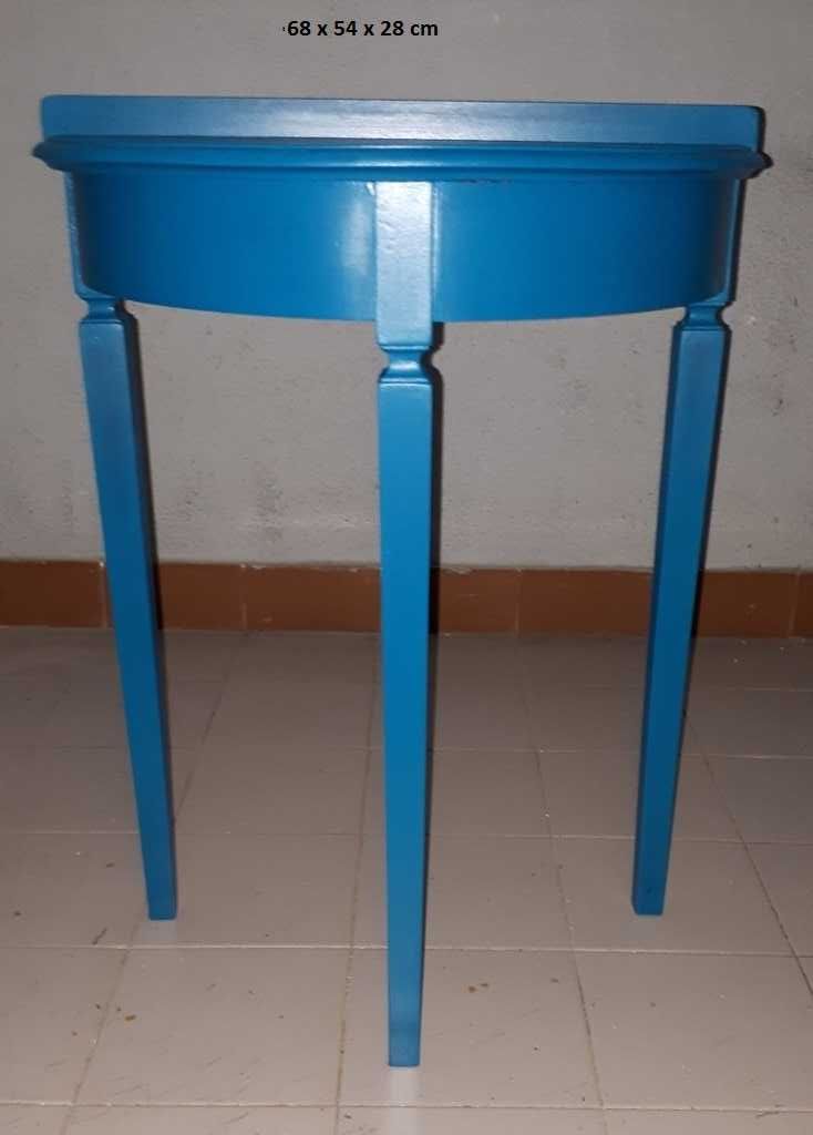 Mesa meia lua restaurada