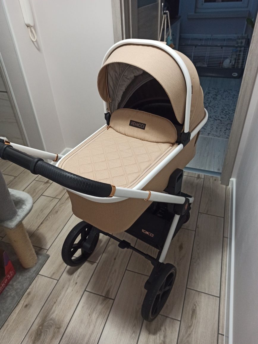 Venicci tinum 2.0 wózek 2w1 gondola spacerówka  gold island