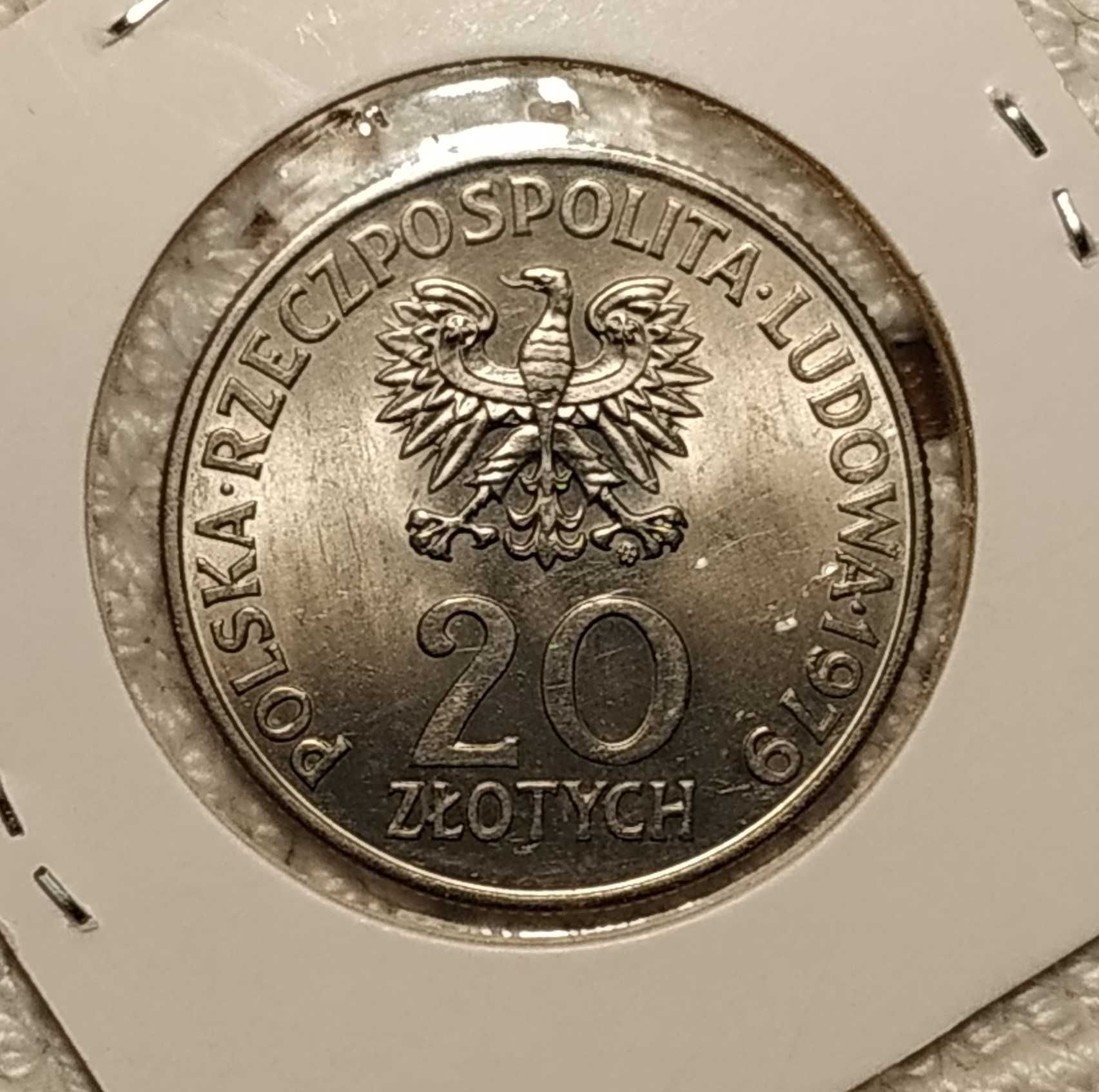 Polónia - moeda de 20 zlotych de 1979 km 99