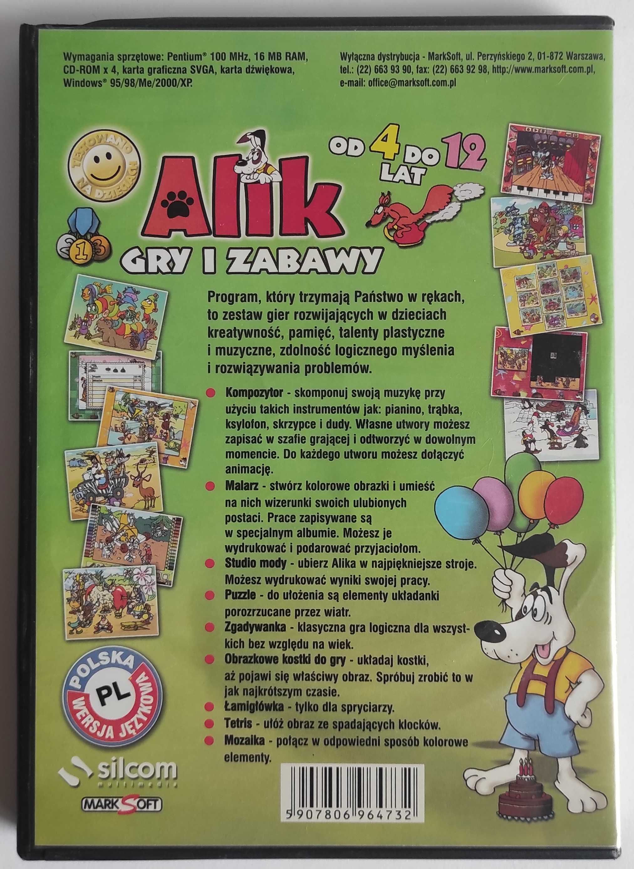 Gra komputerowa edukacyjna Alik Gry i Zabawy