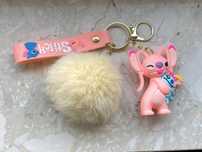 Brelok Stich Angel i pompon