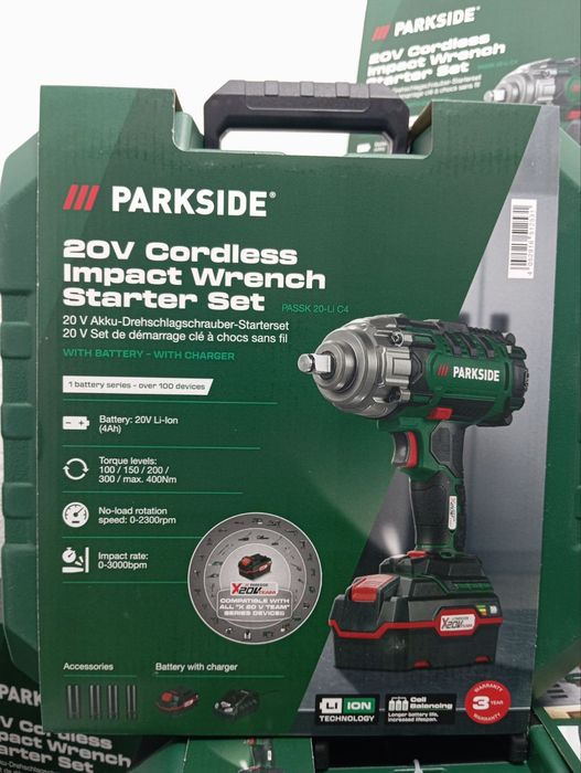 Шок! Потужний Ударний гайковерт PARKSIDE PASSK C4, гайковерт парксайд