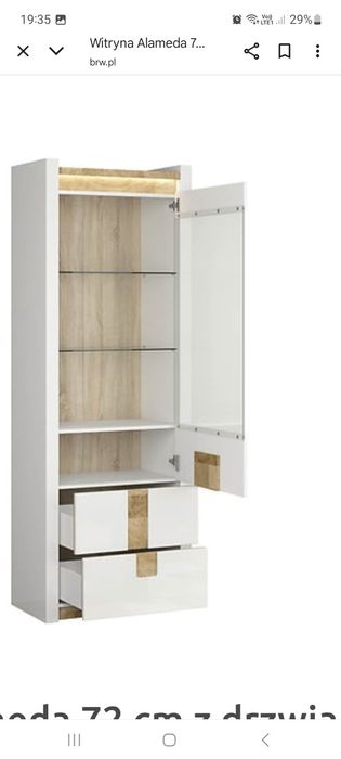 Witryna biała Alameda