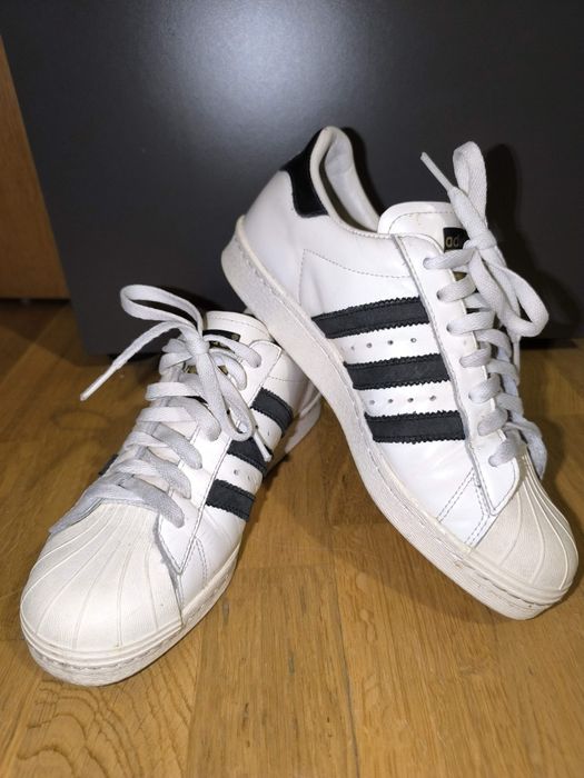 Oryginalne Białe adidasy ADIDAS SUPERSTAR skóra naturalna 39/40/25,5cm