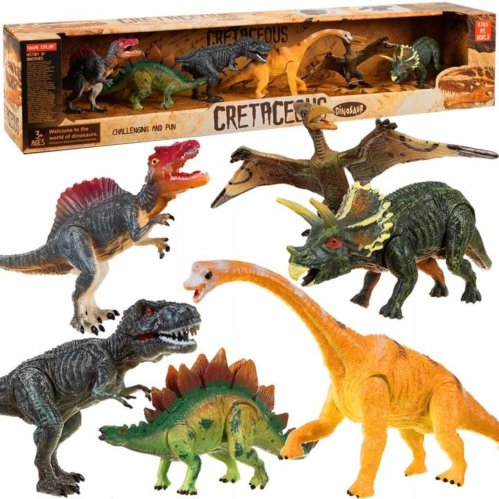 Dinozaury Duży Zestaw Figurek Ruchome Figurki Dinozaur X 6 Park Dla Dz