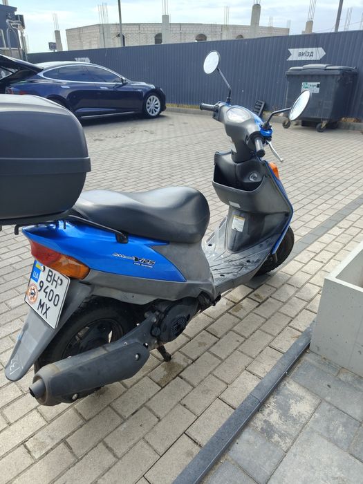 Suzuki Address v125 синій на реєстрації з кофром
