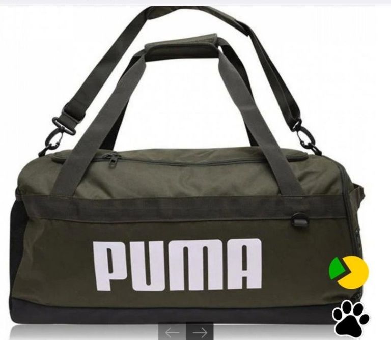 Сумка дорожня/ спортивна Puma Challenger Logo Holdall Forest/White Пум