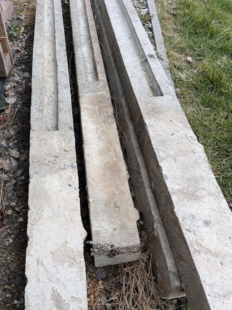 słupek betonowy 4 szt słupki ogrodzeniowe