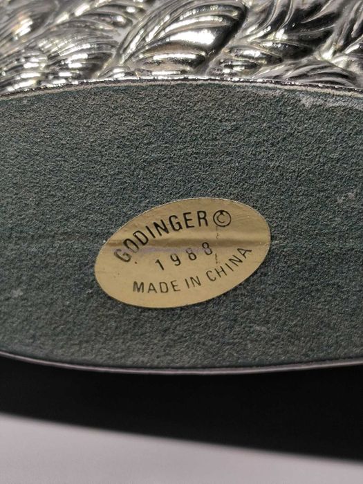 Porta-Guardanapos em Metal Banhado a Prata Godinger — 1988