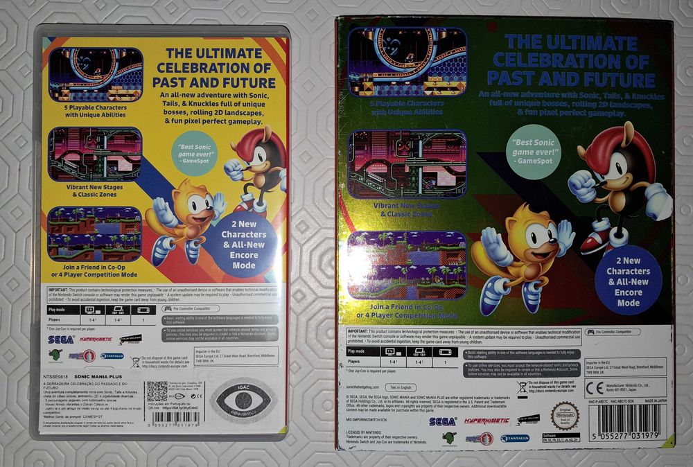 Sonic Mania para Nintendo Switch