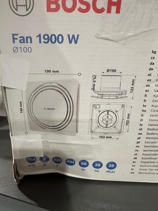 Wentylator łazienkowy