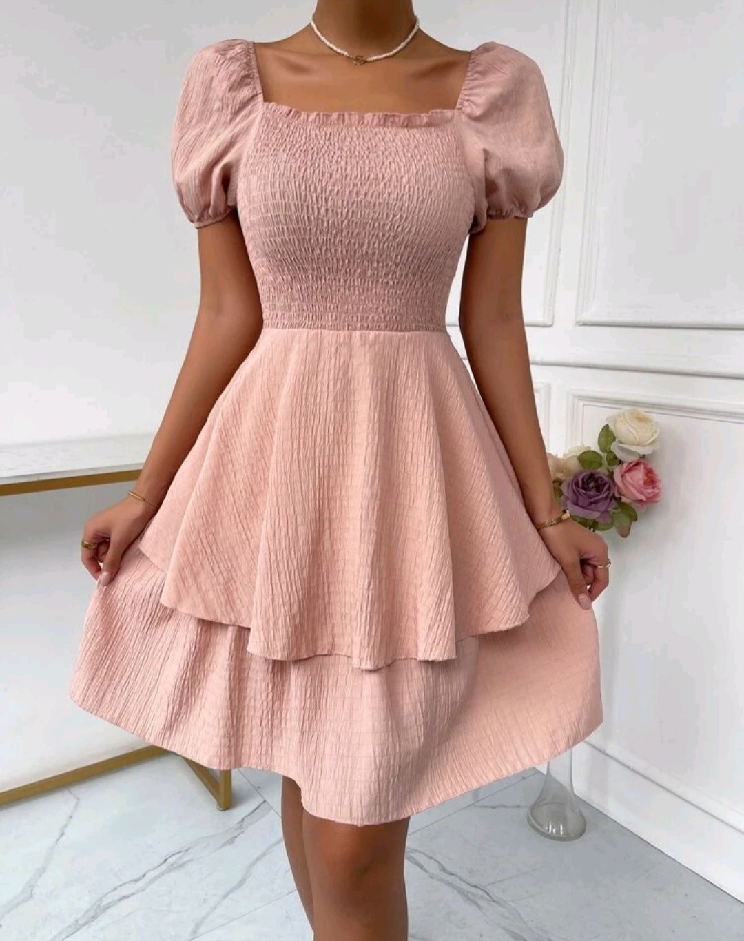Nowa różowa sukienka letnia SHEIN (rozm. L)