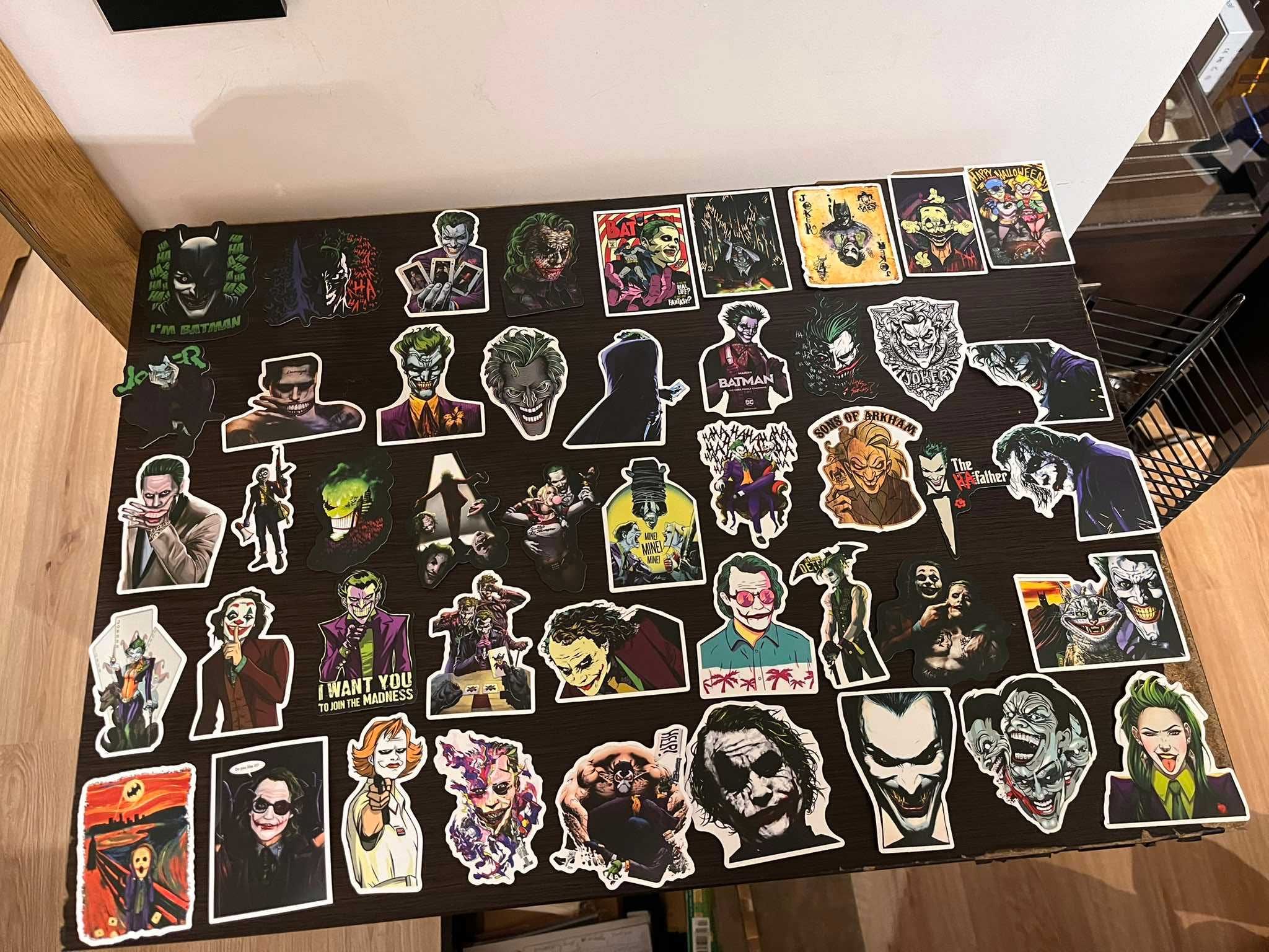 Zestaw Naklejek, Stickers Joker, Batman, Harley Queen