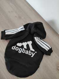 NOWA bluza z kapturem dla psa czarna jak adidog adidas czarna kubrak