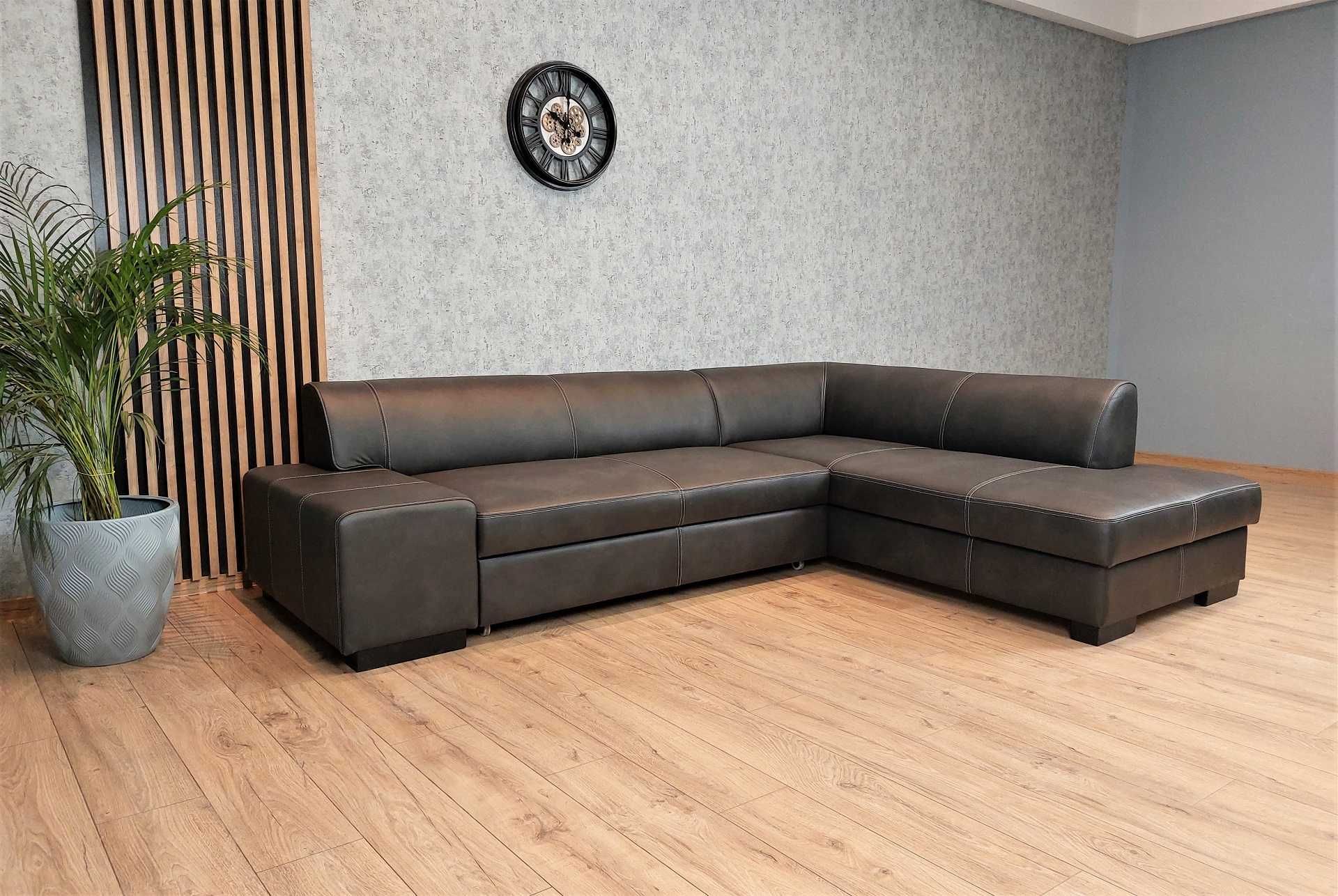 Narożnik skórzany 275x200 rogówka ze skóry sofa SKÓRA nat.