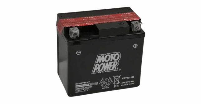Akumulator motocyklowy Moto Power CBTX5L-BS YTX5L-BS 12V 4Ah 80A EN P+