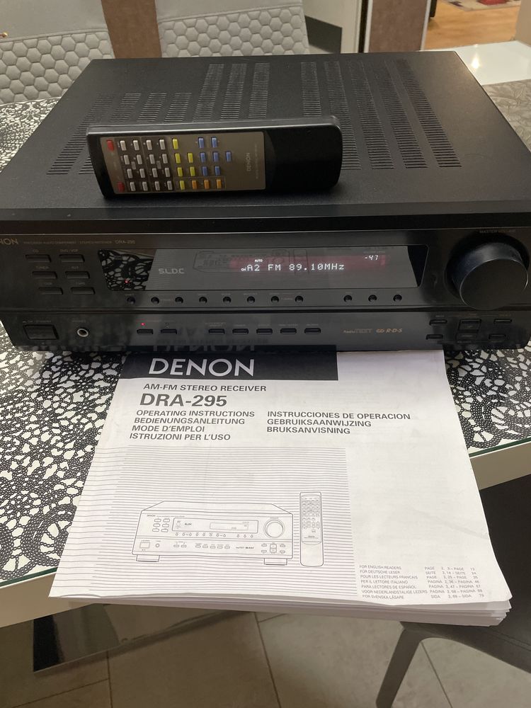 Amplituner stereo Denon DRA-295 + pilot