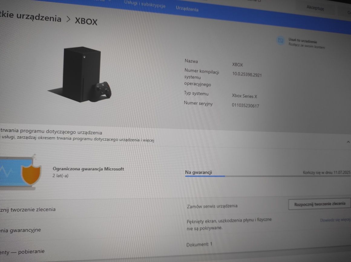 Xbox series X z Gwarancją + Gry w cenie