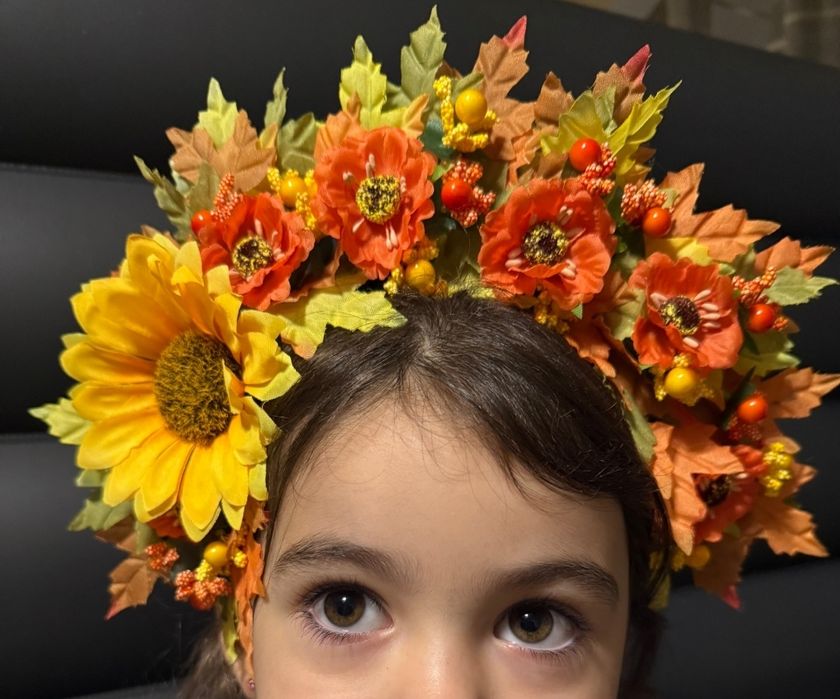 Віночок український осінній, веночек, обідок осінь, обруч вишиванка