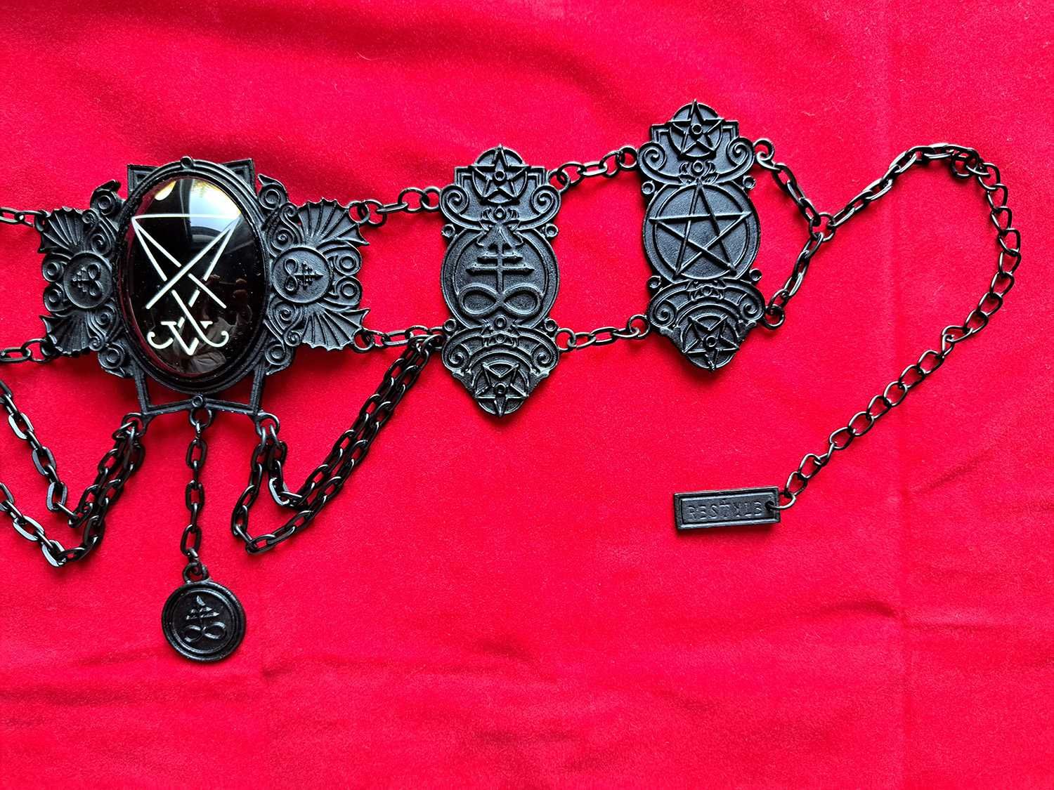 Lucifer Sigil Black Restyle gothic goth gotycka biżuteria