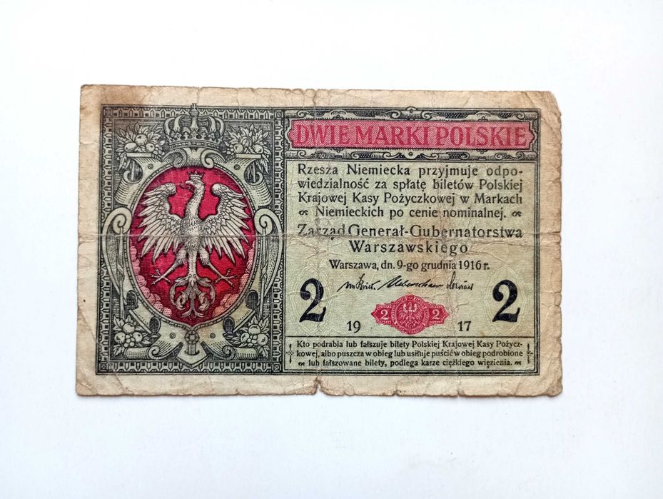 2 Marki  Polskie  1916  -  B  -