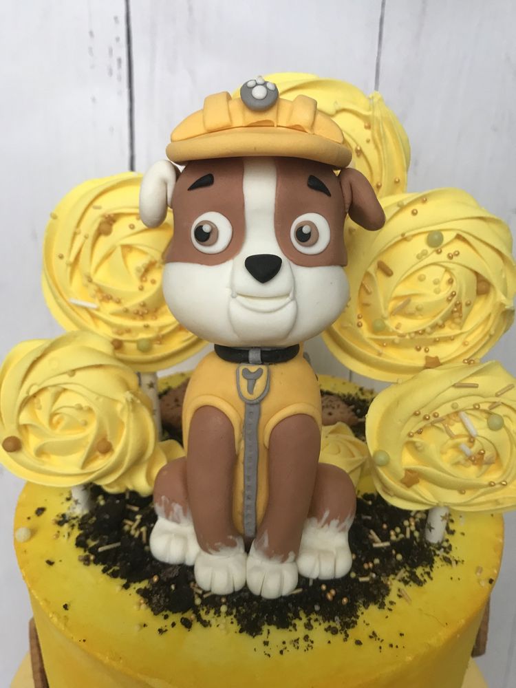 Chase figurka na tort dekoracja z masy cukrowej psi patrol