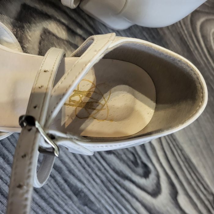 Дитячі туфлі для танців 19, біла шкіра