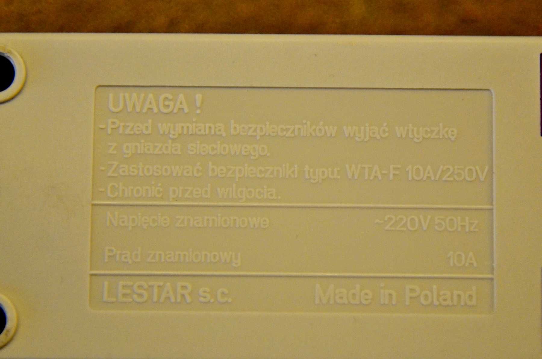 Przedłużacz sieciowy Lestar, 4 gniazda, 1,5 m