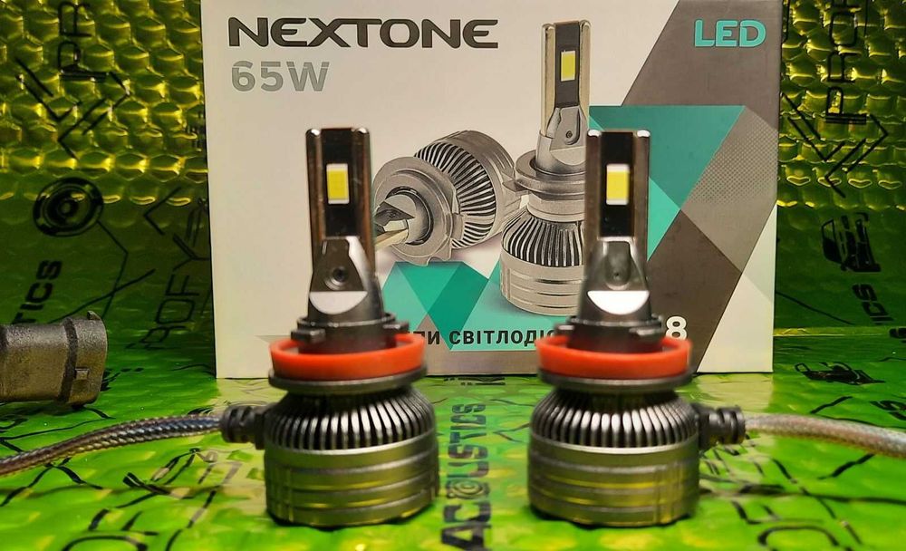 Лампа світлодіодна Nextone Led L8 H11 6000K 12-32В CanBus 65W 14000Lm