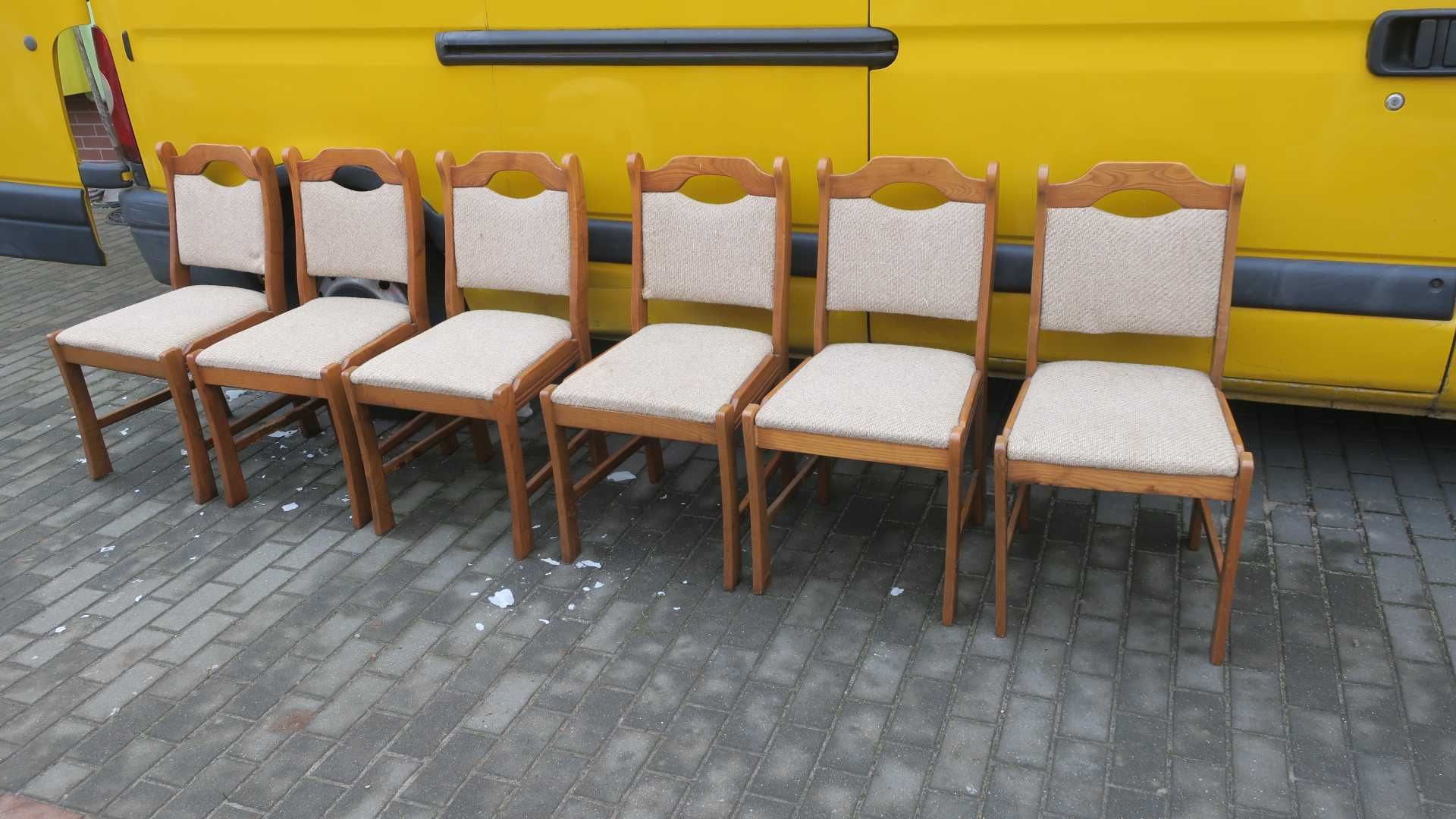 Krzesła drewniane 6 sztuk
