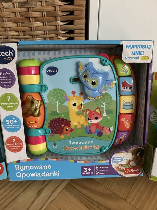 Rymowanki opowiadanki Vtech Kasate i Interaktywny Łoś Fisher Price