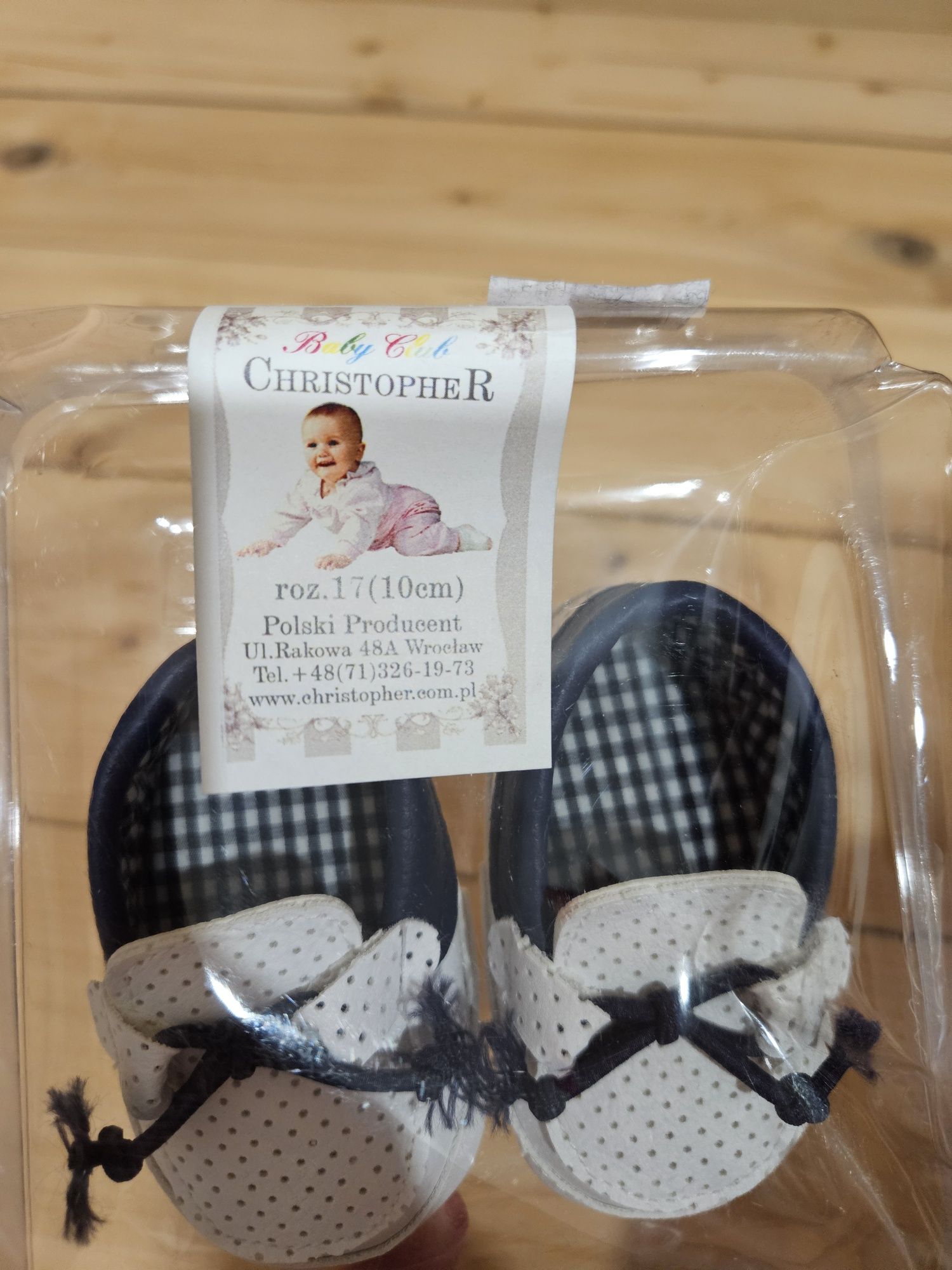 Buciki na chrzest białe 17