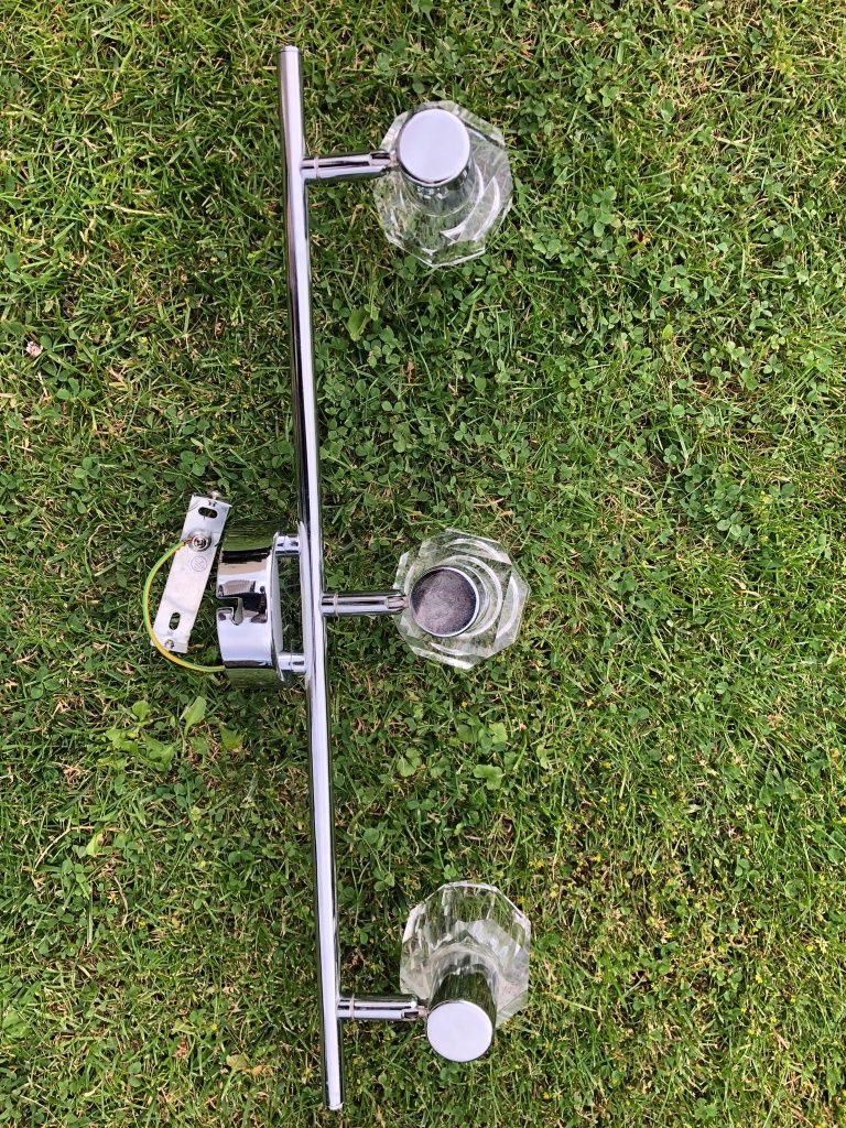 Listwa halogenowa, żyrandol punktowy, szklany, lampa, oświetlenie, 50W