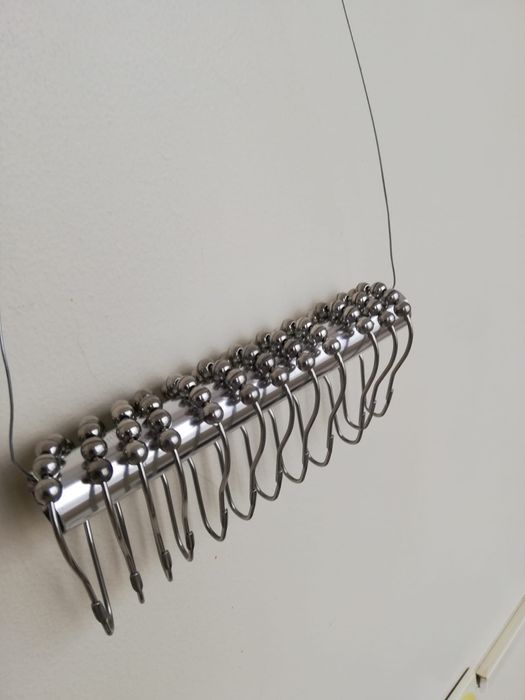 Ganchos para cortina de duche em aço inoxidável