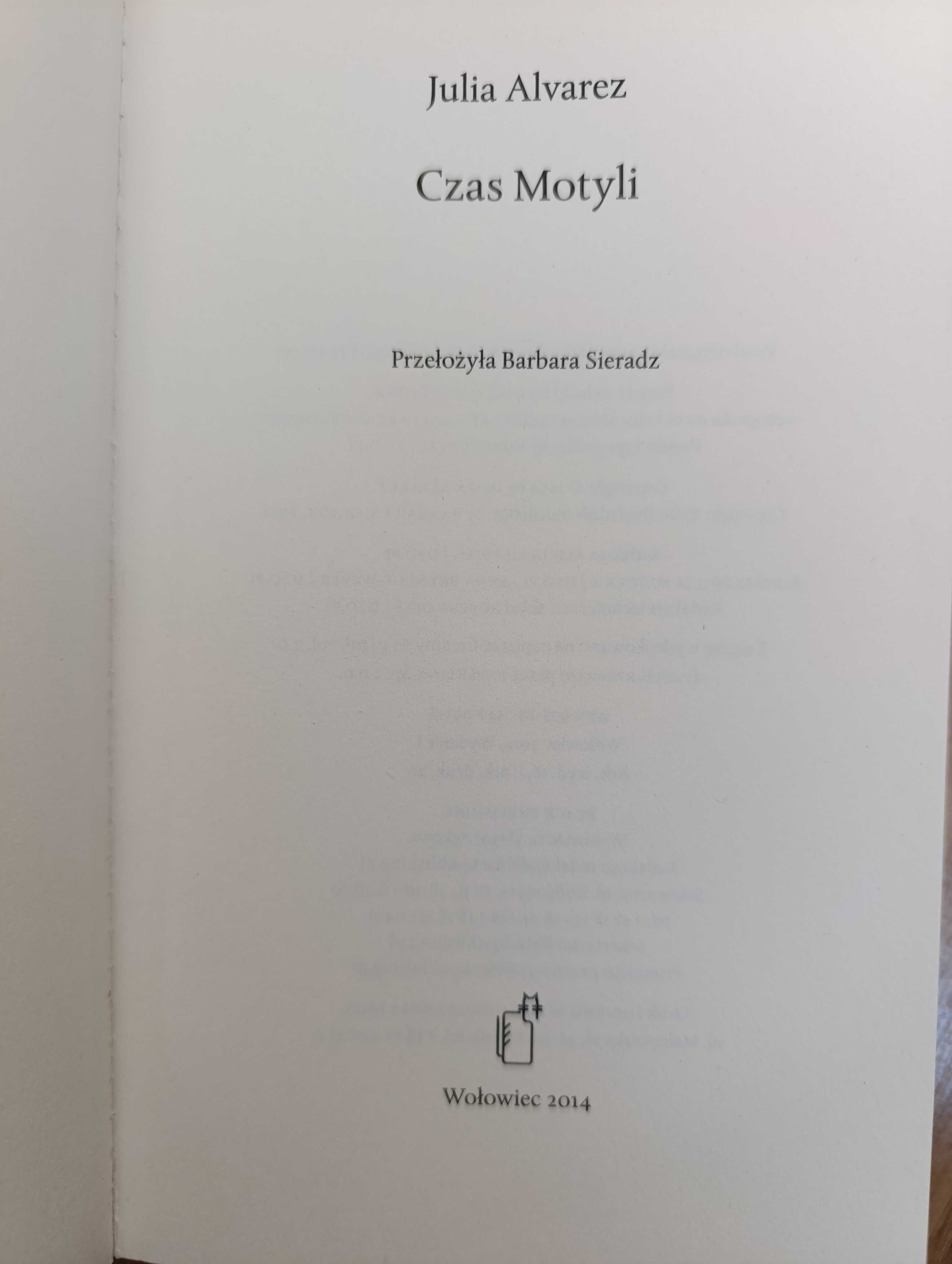 Książka Czas Motyli Julia Alvarez