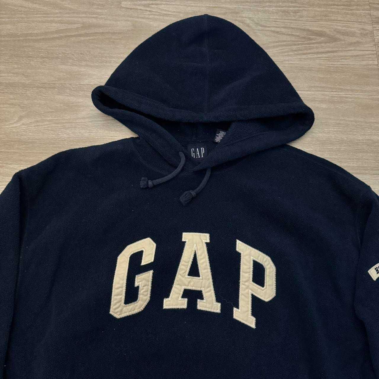 Bluza z kapturem Gap Fleece Spell out z lat 2000