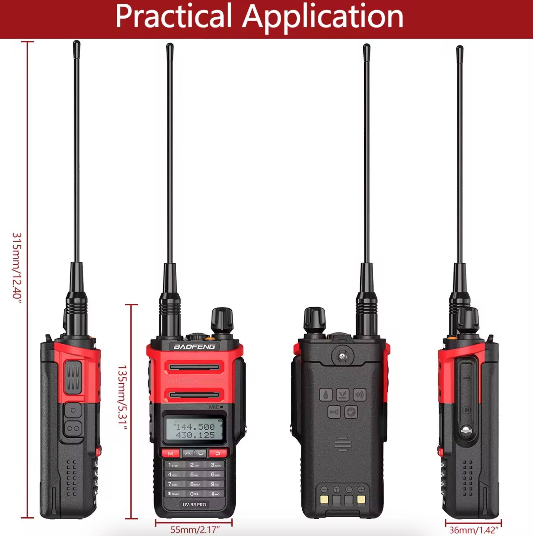 Walkie-Talkie Baofeng BF UV 9R PRO