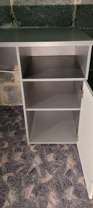 Zestaw mebli szafa narożna, biurko, szafka nocna
