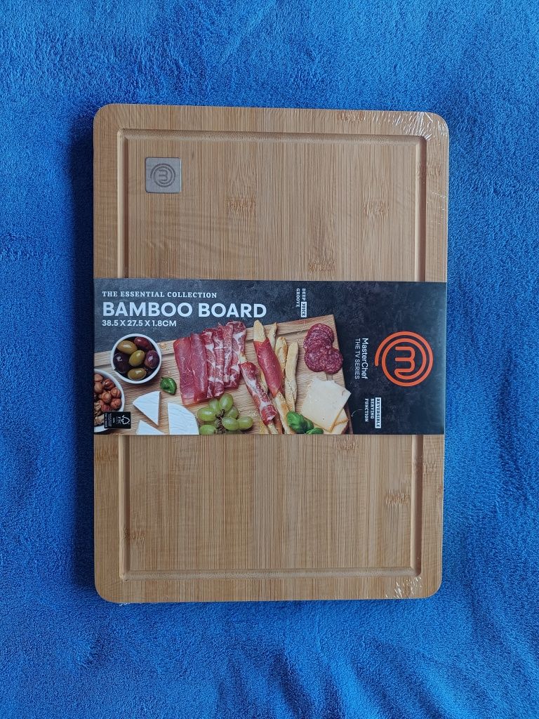 Masterchef, nowa bambusowa oryginalna deska do krojenia, dwustronna