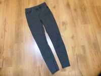 Dunnes Stores spodnie jeans jegginsy szare wysoki stan rozm 38 M